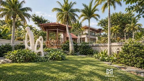 Biệt thự nghỉ dưỡng kết hợp homestay 1.370 m² ven Hà Nội – vườn hồ sen