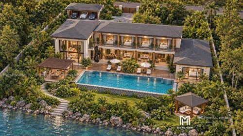 Villa homestay Đà Nẵng 2.000 m² – 7 phòng ngủ quanh sân hồ bơi