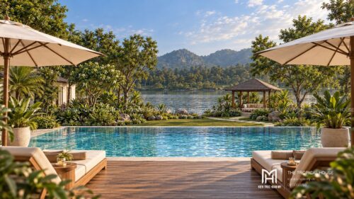 Villa homestay Đà Nẵng 2.000 m² – 7 phòng ngủ quanh sân hồ bơi